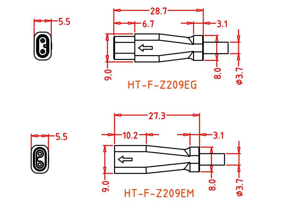 flat signalconnector